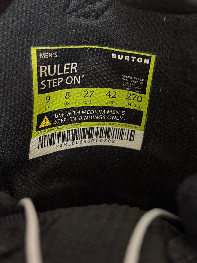 メンズ Burton ルーラー Step On® スノーボードブーツ 27.0
