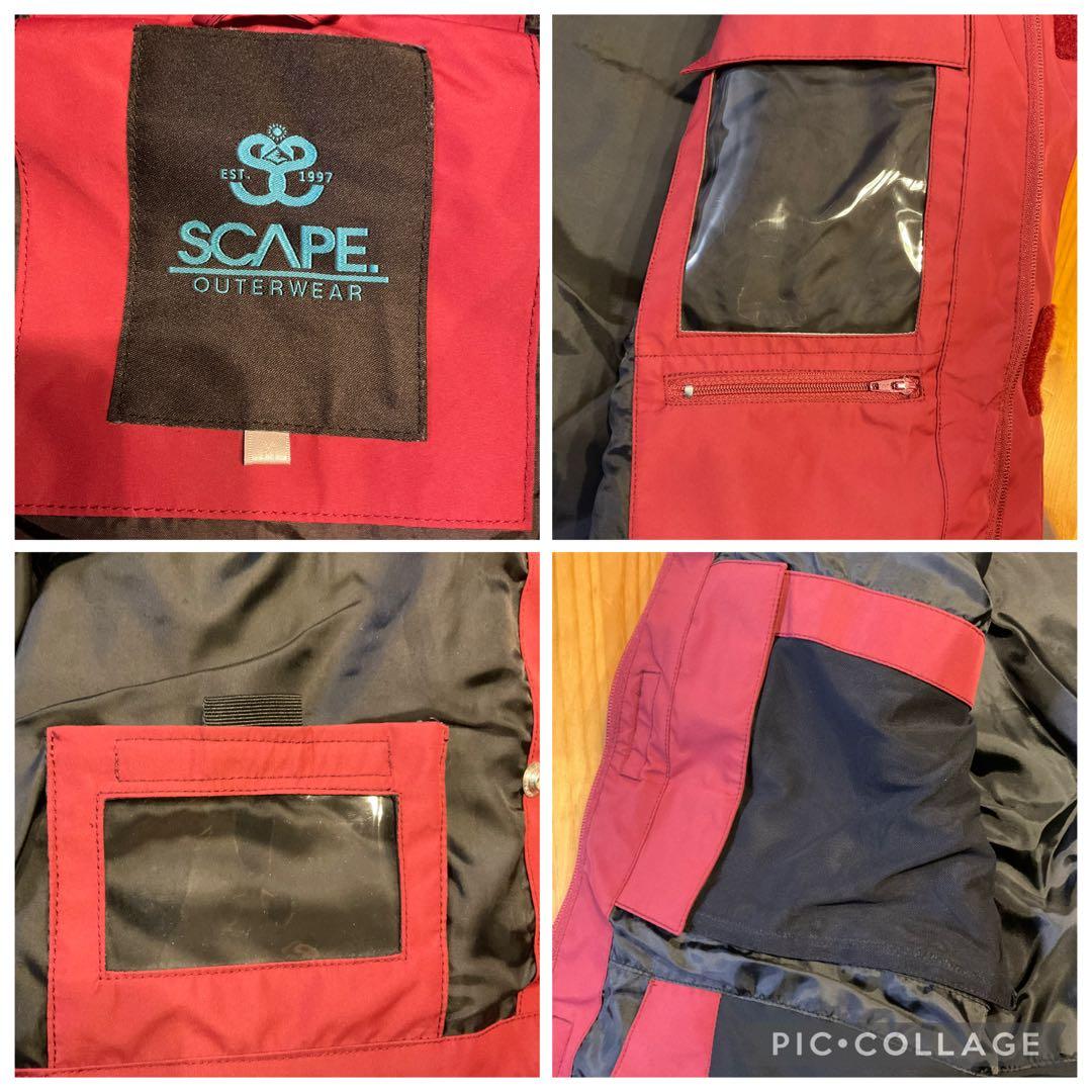 SCAPE×Mark Gonzalesコラボ　スノボウエア　セットアップ