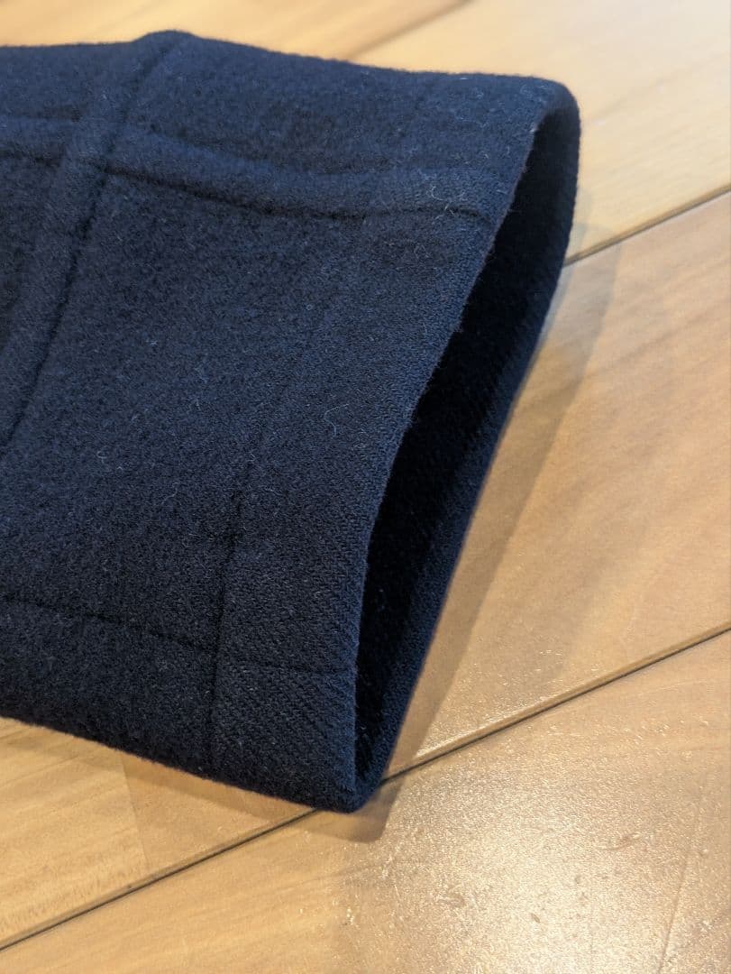 Burberry バーバリーズ　ダッフルコート　フード　ノバチェック　紺