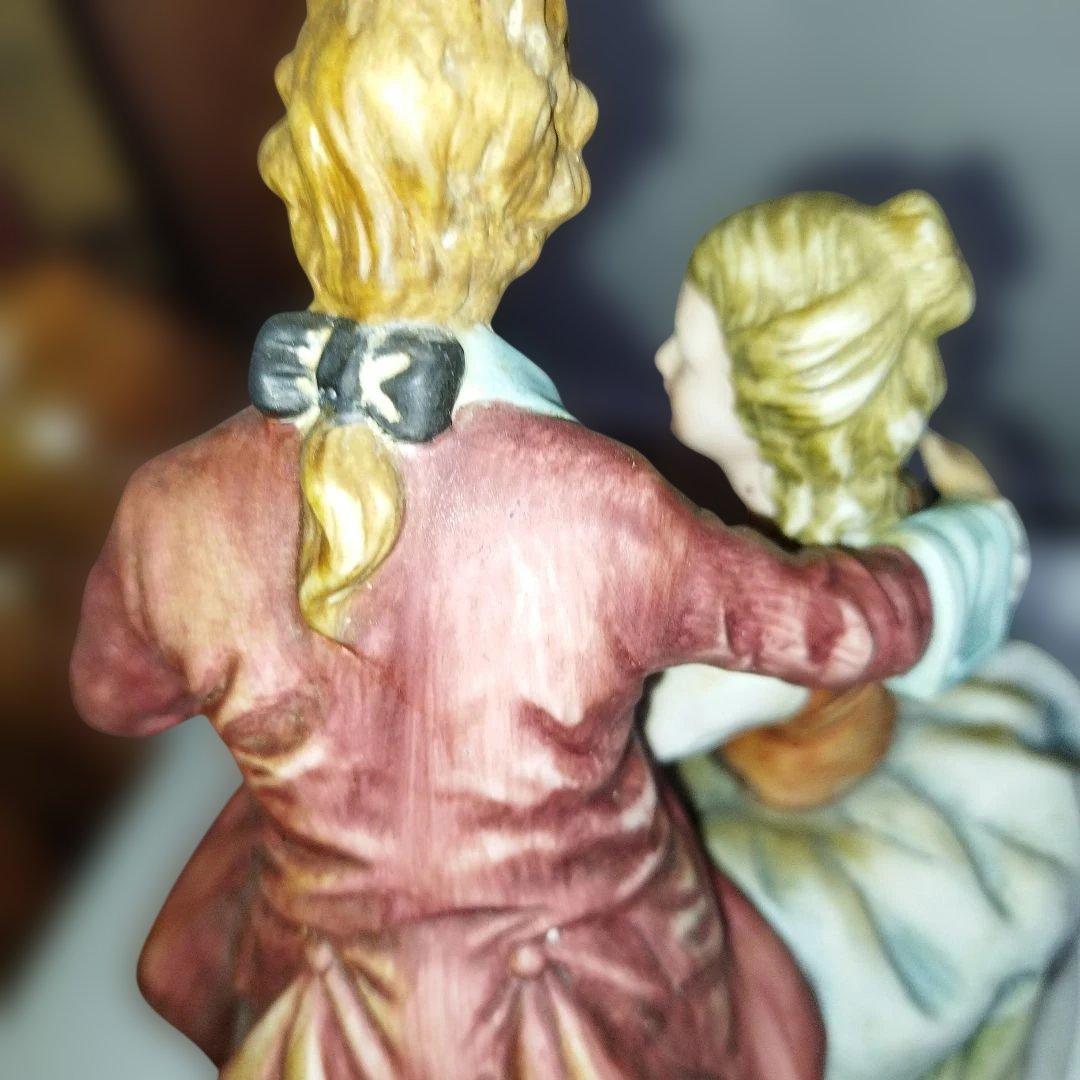 ロココ様式 男女フィギュア 陶器製