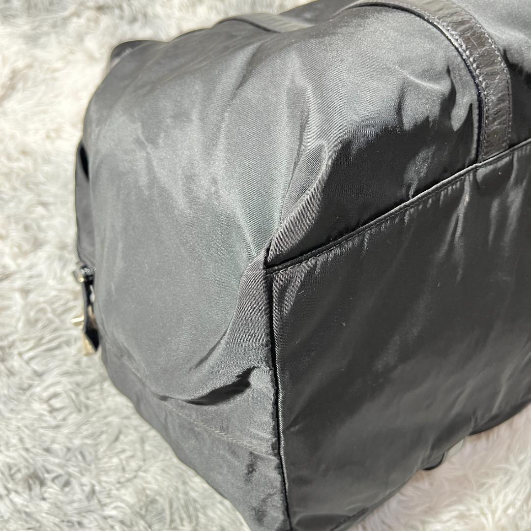 [大人気]　プラダ　ＰＲＡＤＡ　ボストンバッグ　三角ロゴ　ナイロン　ブラック