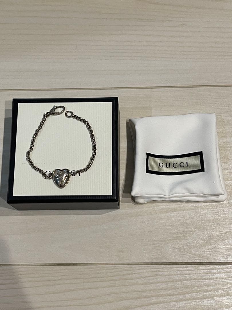 グッチ GUCCI ヴィンテージ ブレスレット ハート bee 蜂