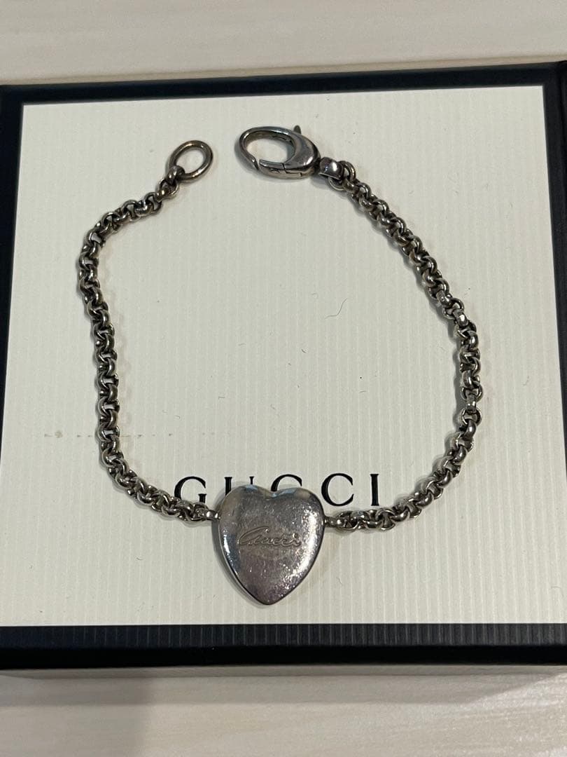 グッチ GUCCI ヴィンテージ ブレスレット ハート bee 蜂
