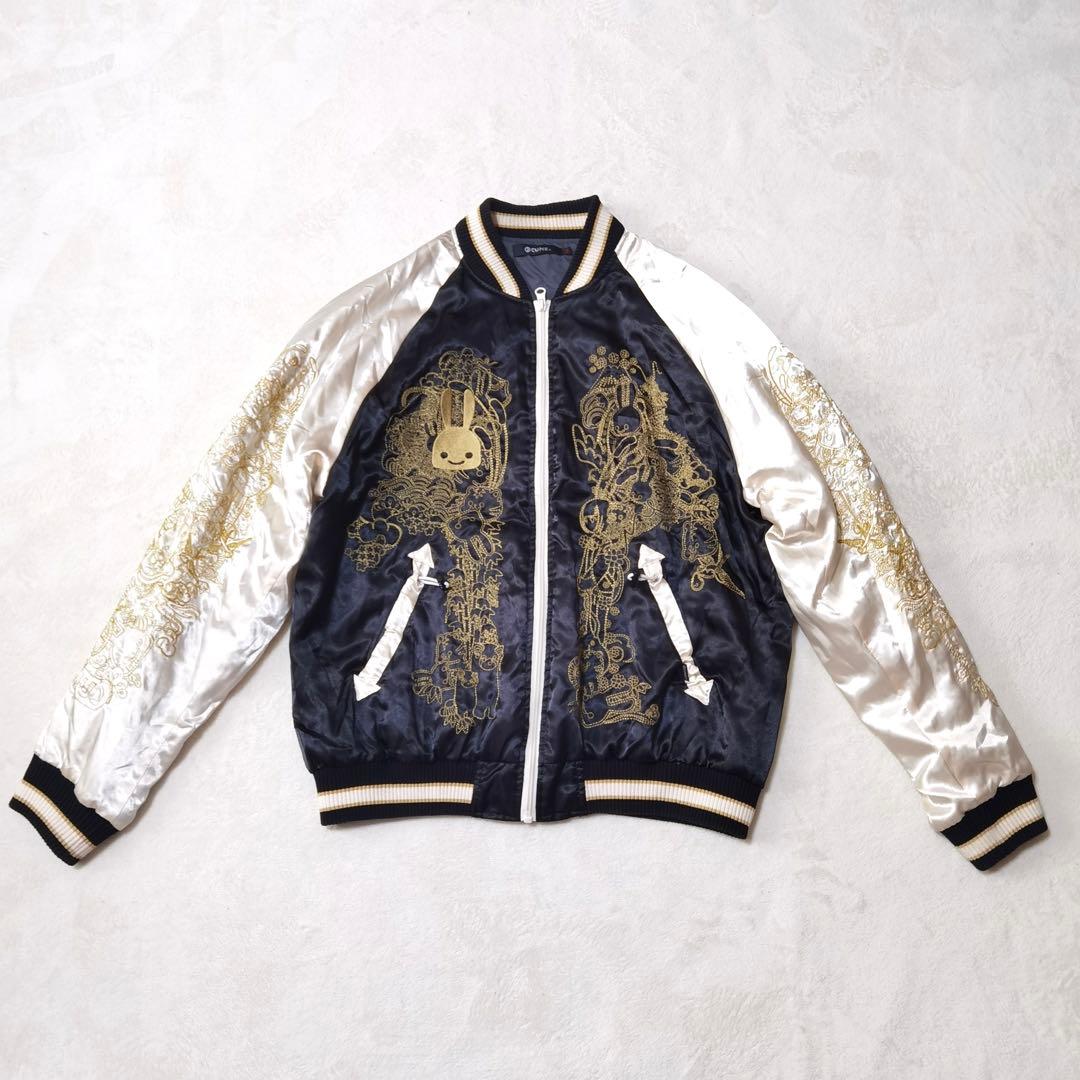 極美品 激レア CUNE 30周年 スカジャン うさぎ 刺繍 シンサレート XL