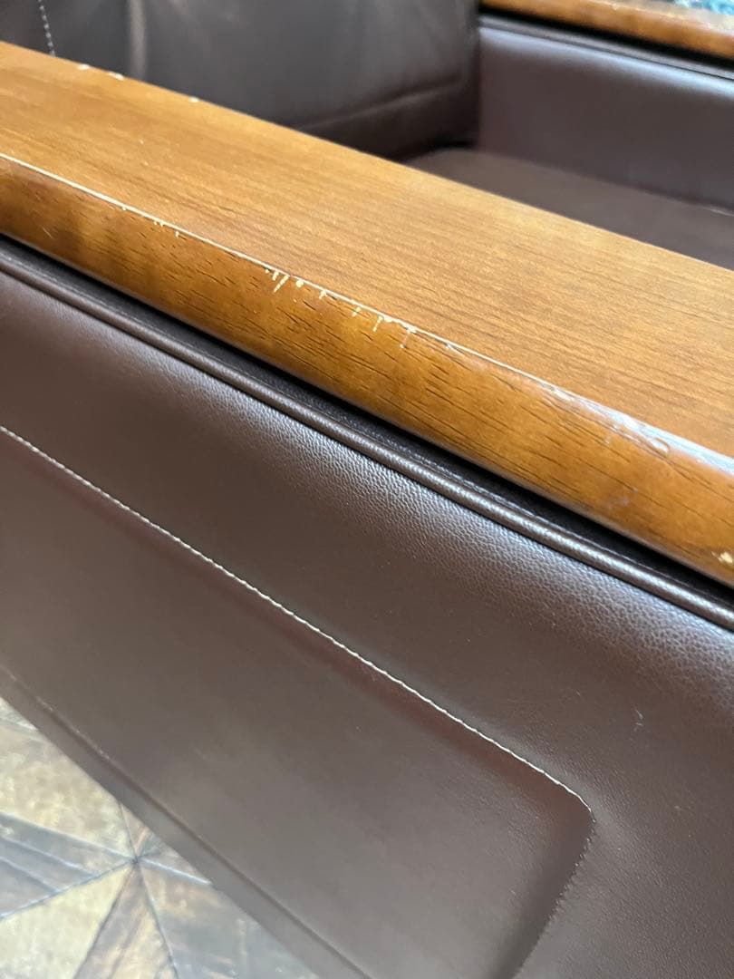 カリモク家具 シングル 1人掛けソファ アンティーク 昭和レトロ 応接