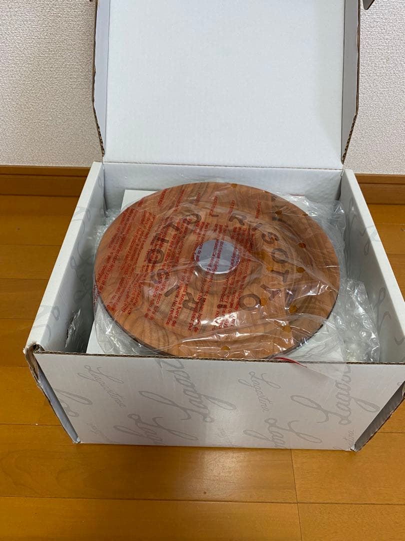 【未使用】 Lagostina ラゴスティーナリゾット鍋24cm 木目フタ付