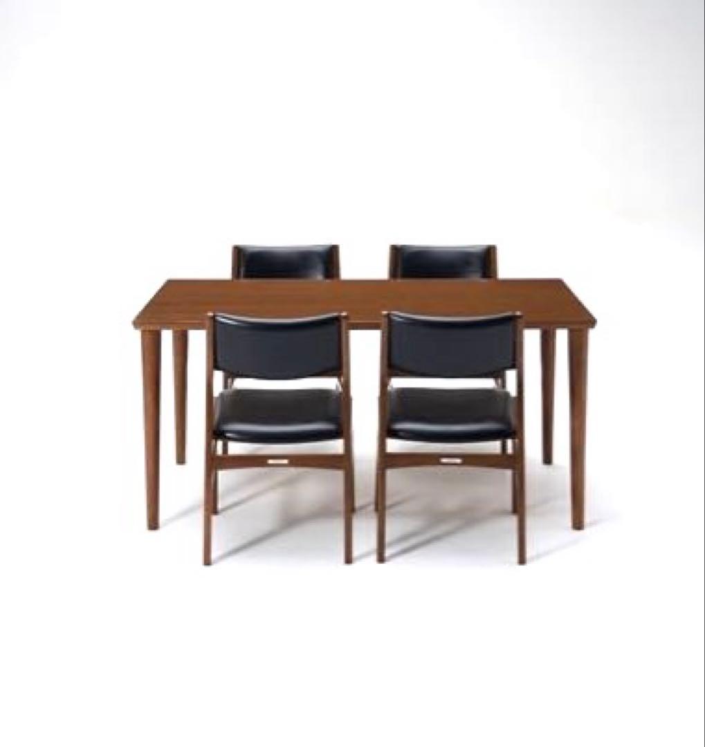 【カリモク60＋】【定番】送料込　ダイニングテーブル　ウォールナット　1500