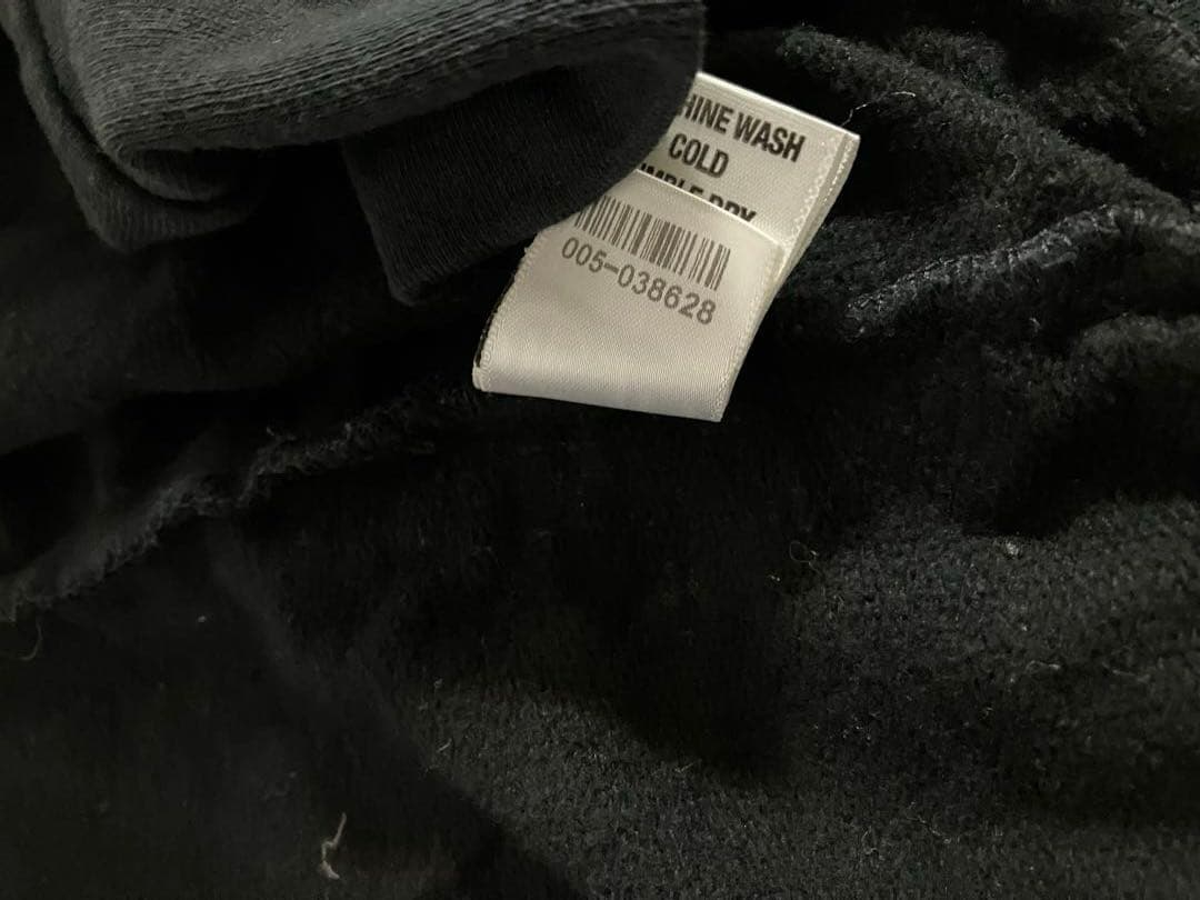 クロムハーツ　ブラックパーカー バック&アームプリント　US XS