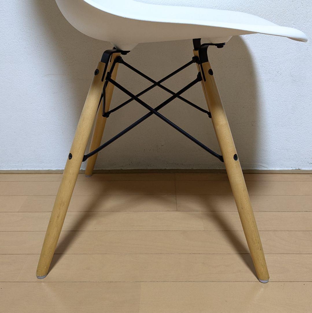 美品 正規品 ハーマンミラー イームズ シェル サイド チェア DSW ホワイト