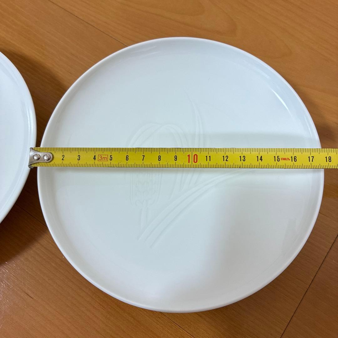 専用！　　【箱なし】人間国宝　井上萬二　白磁　皿　稲穂柄　有田焼　2枚まとめ売り