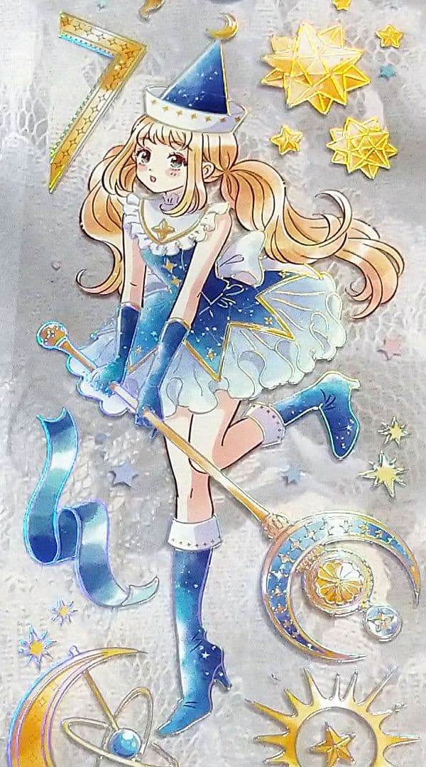 J634＃星月篇章(烫镭射银)当季限定切り売り海外人物マステ女の子