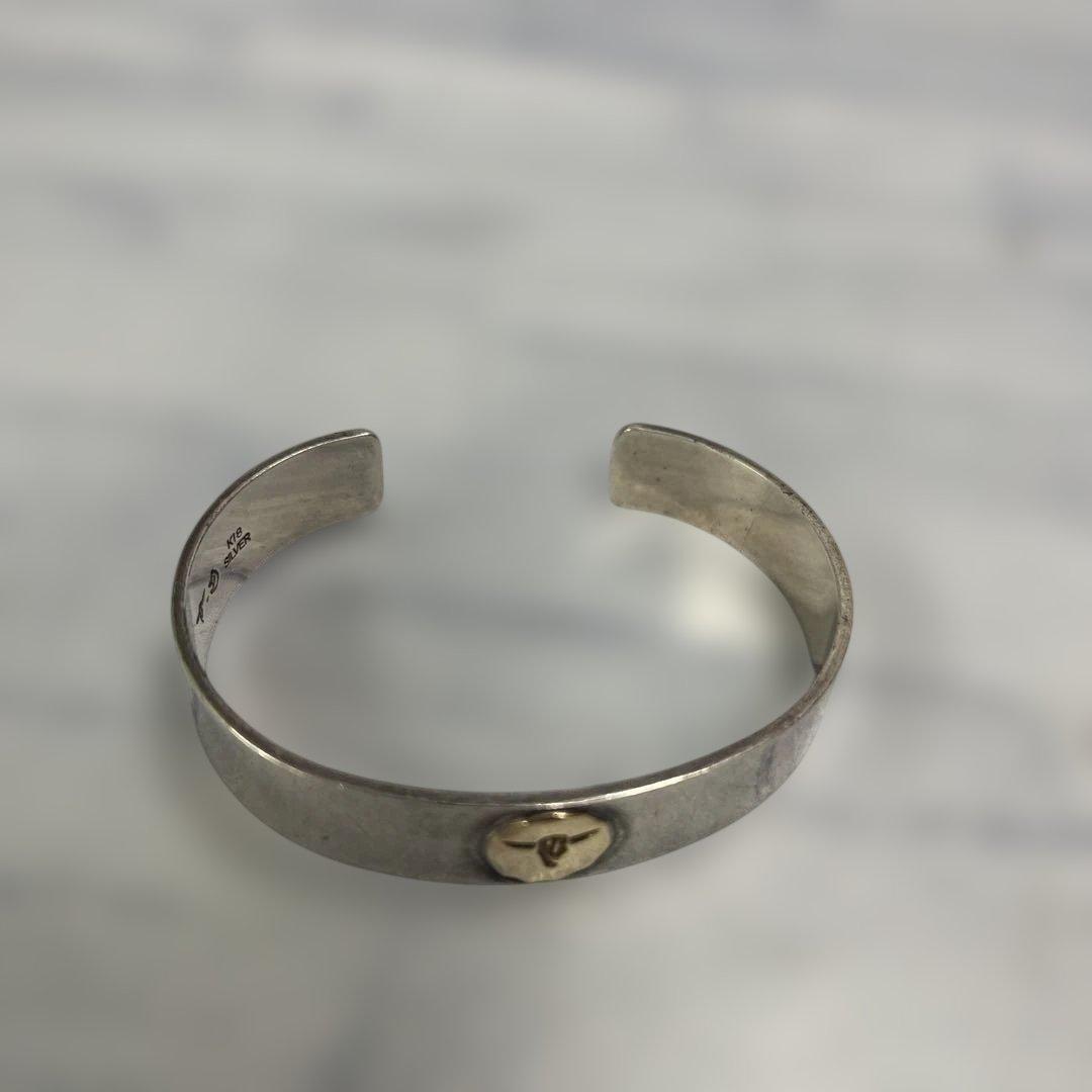 TADY&KING シルバー K18 平打ちバングル　タディアンドキング