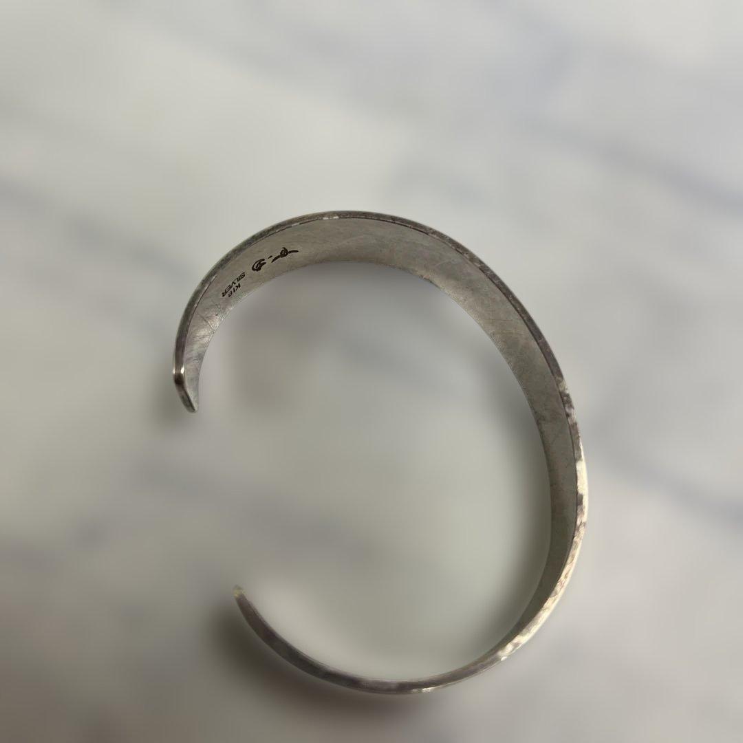 TADY&KING シルバー K18 平打ちバングル　タディアンドキング