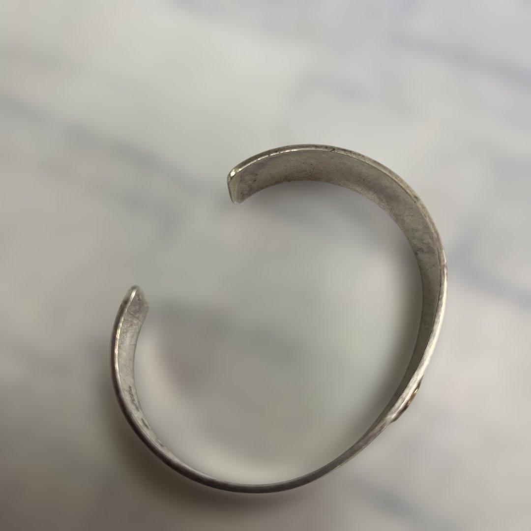 TADY&KING シルバー K18 平打ちバングル　タディアンドキング