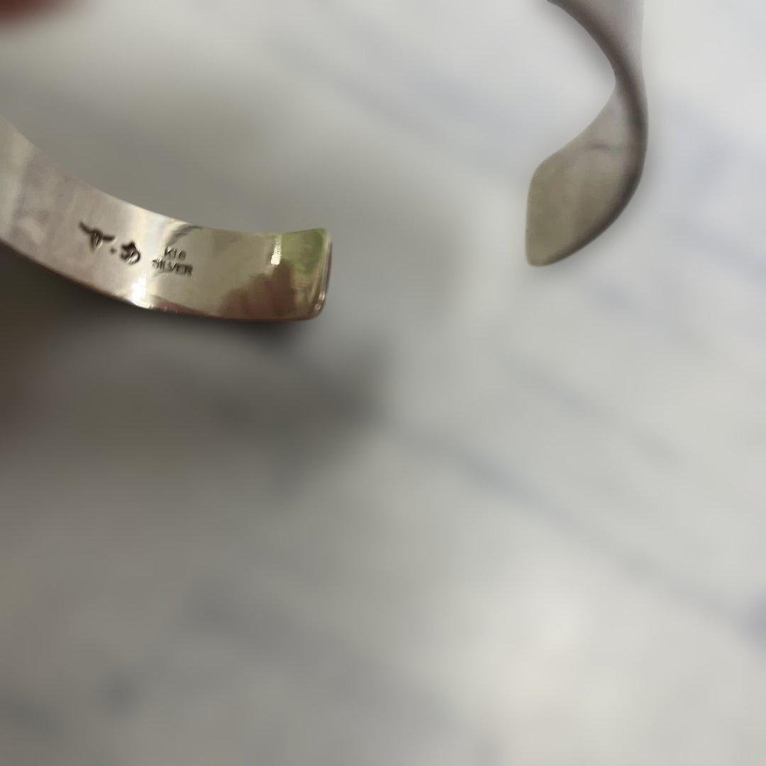 TADY&KING シルバー K18 平打ちバングル　タディアンドキング