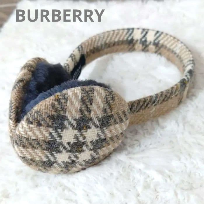 【美品】BURBERRY　バーバリー　ノバチェック　イヤーウォーマー　耳あて