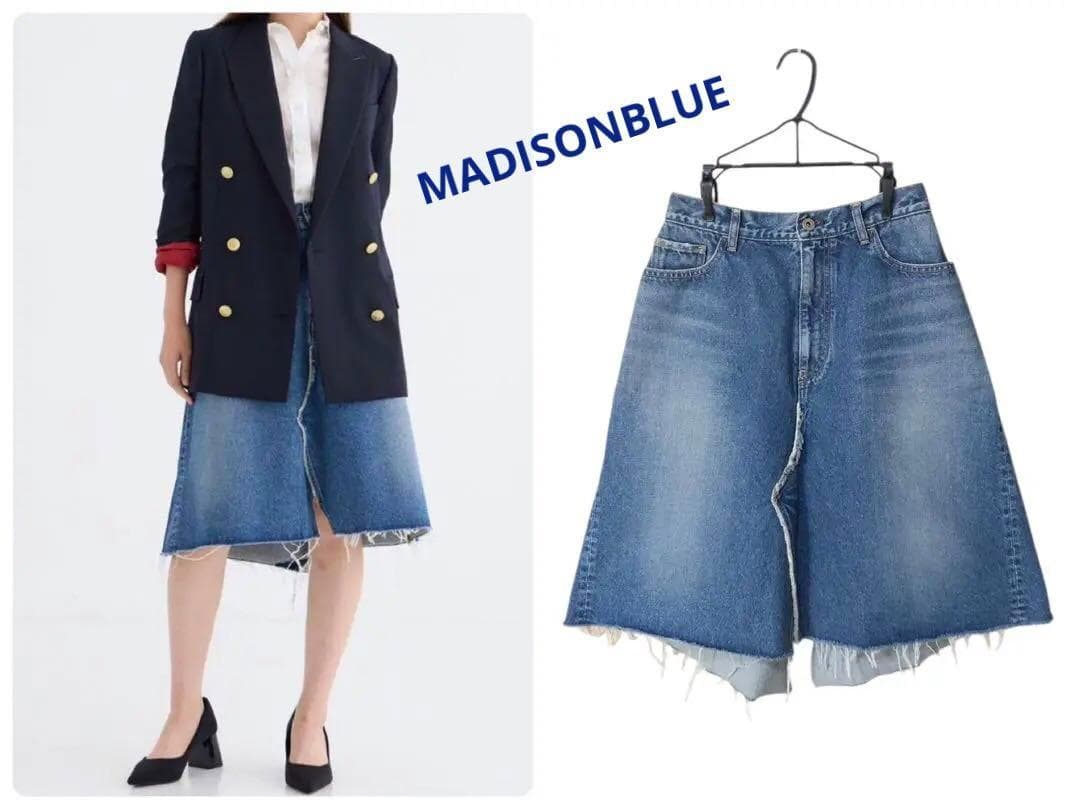 美品　MADISONBLUE◆リメイク デニムスカート◆完売◆24年モデル