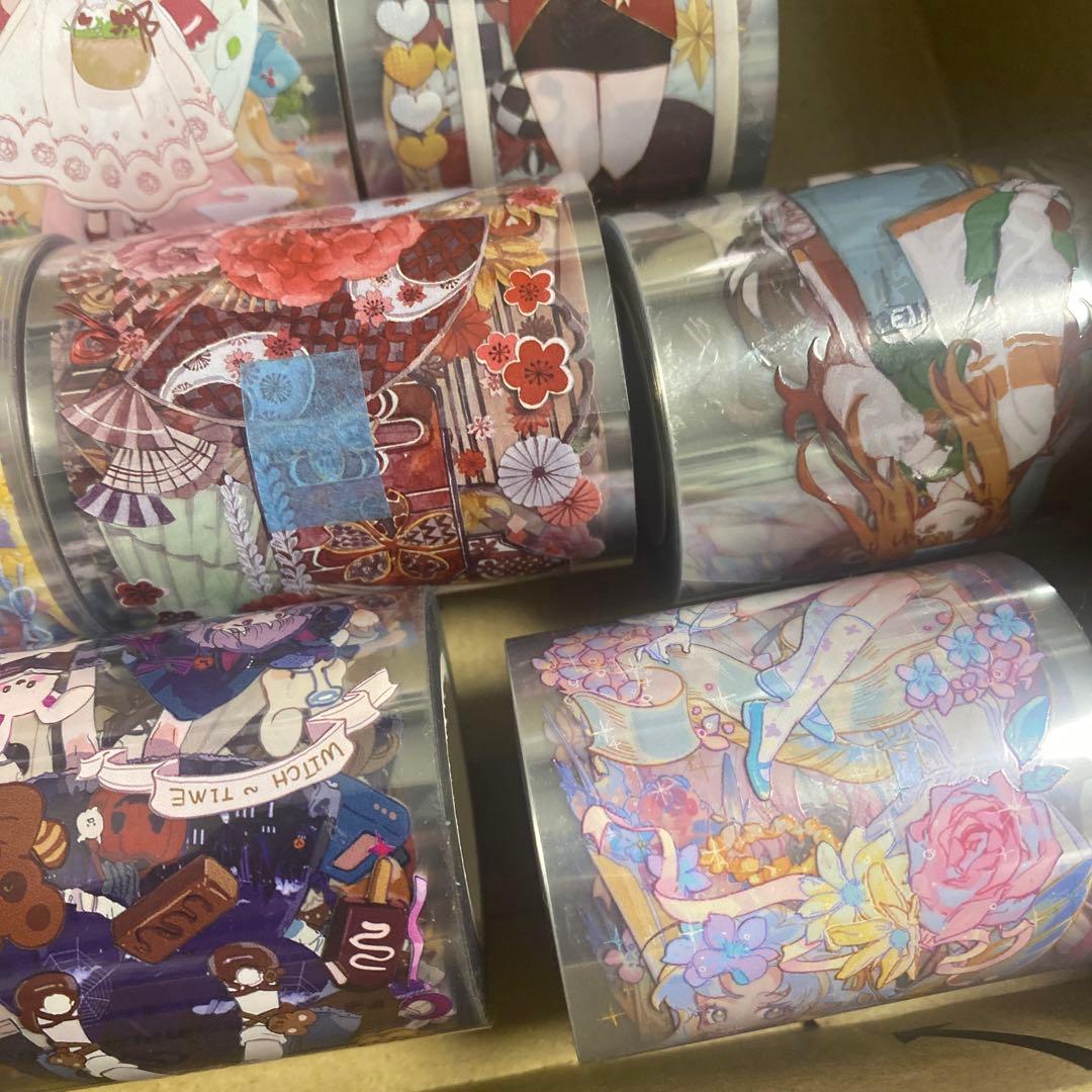 マスキングテープ 人物マステ 中古セット PET まと