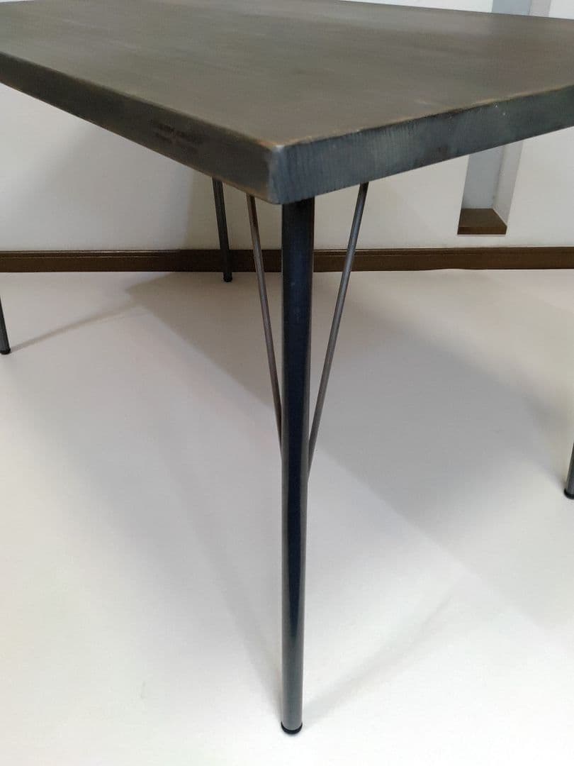 ナチュラル ウッド & アイアン レッグ ソファテーブル 高さ61cm 送料無料