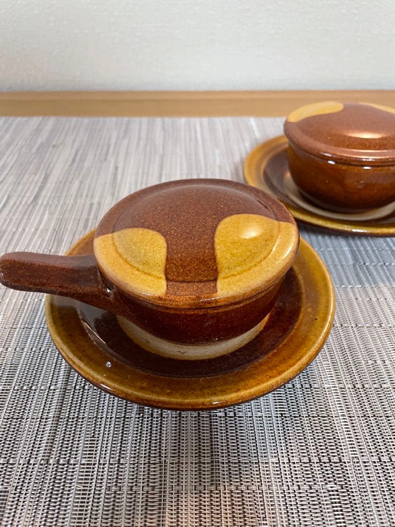 布志名焼 湯町窯 エッグベーカー 卵焼き器 2客セット