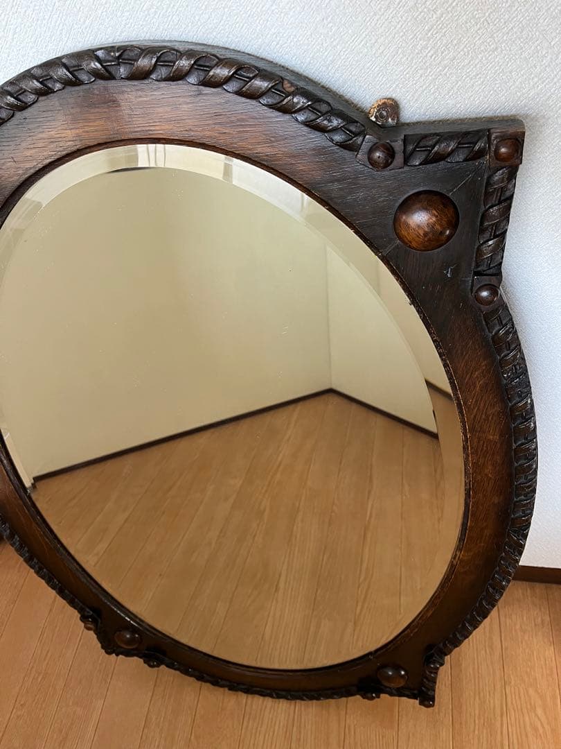 イギリスアンティーク 英国  ウォールミラー 鏡 壁掛け