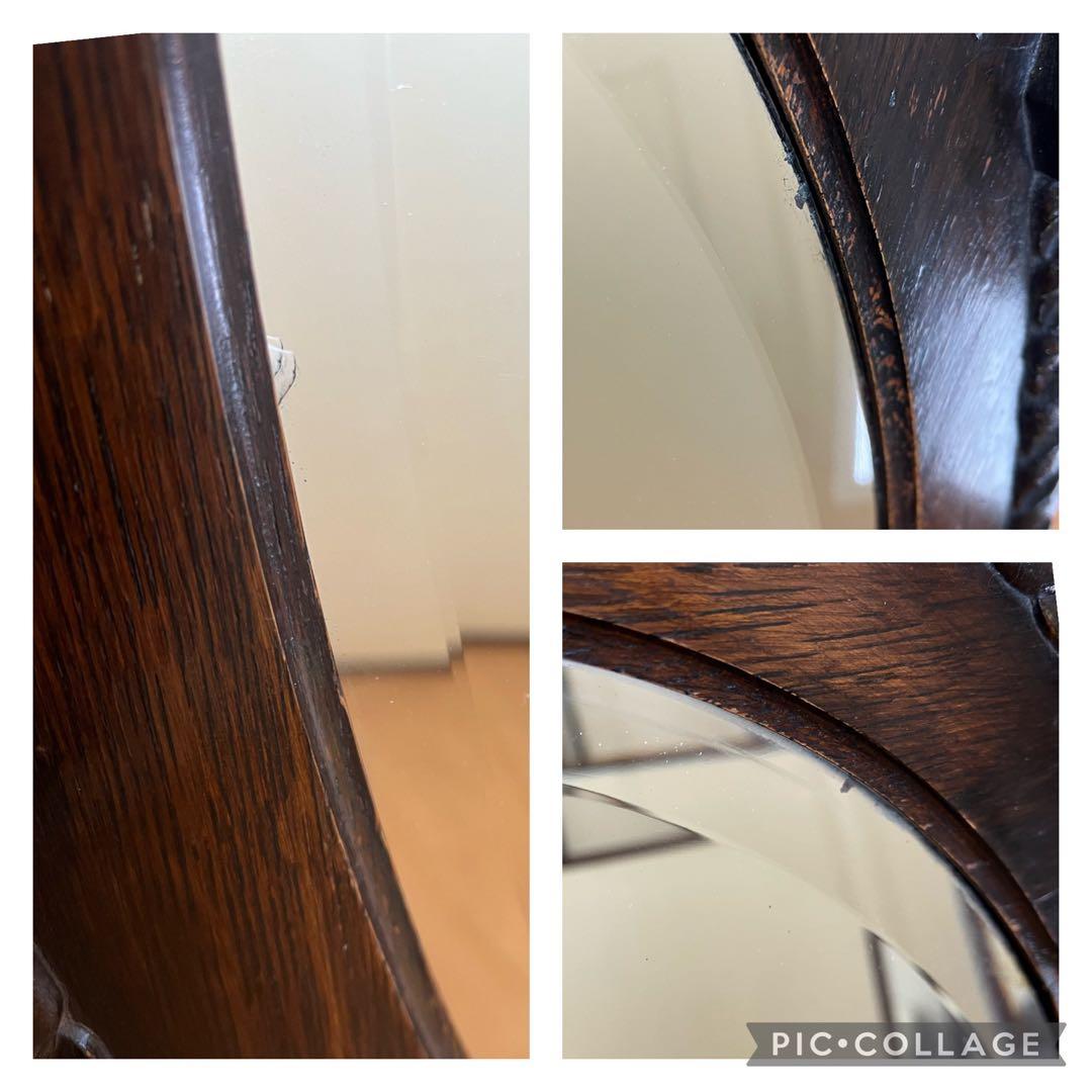 イギリスアンティーク 英国  ウォールミラー 鏡 壁掛け