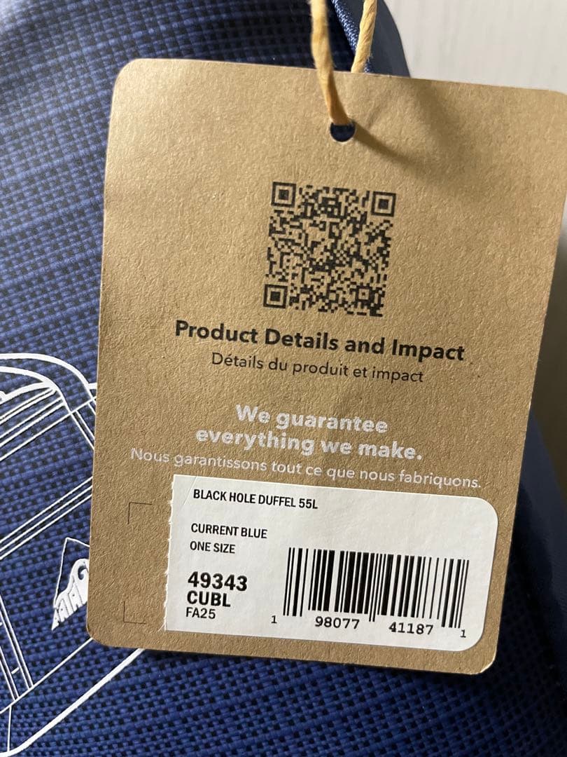 m*t様 新品未使用タグ付　patagonia パタゴニア　ダッフル55L