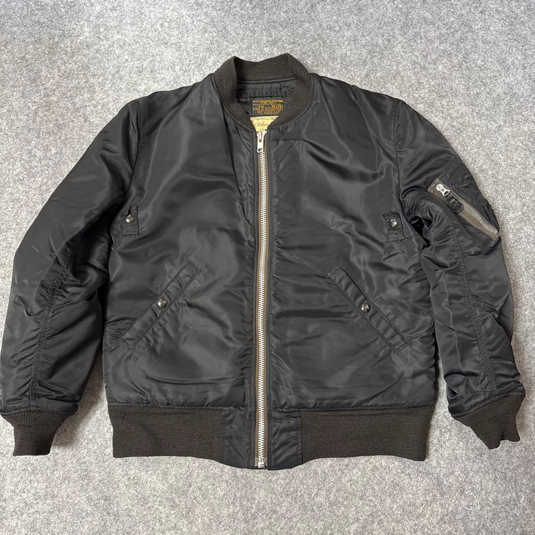 バズリクソンズ ウィリアムギブソン MA-1 ブラック 42L