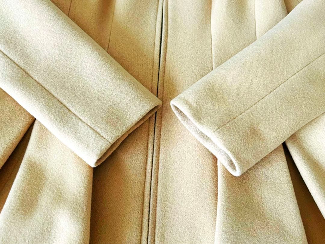 Rene ルネ　ベージュ フレアコート　サイズ34 アンゴラ