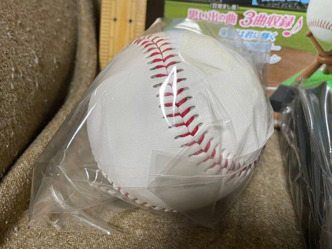 【ボール付き】ベースボールクロック　目覚まし時計　　甲子園　高校野球