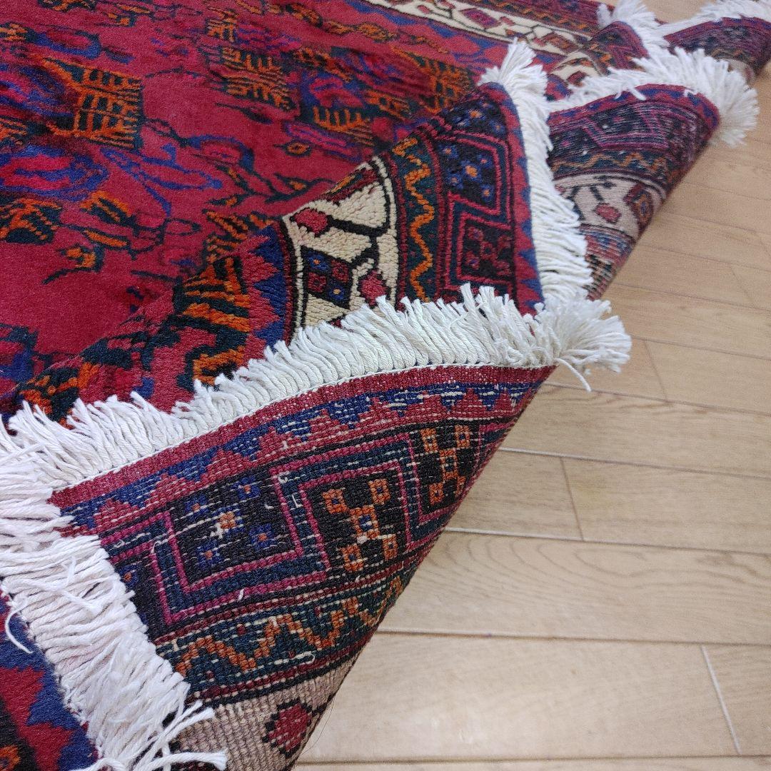 Sale ペルシャ絨毯 手織り 草木染 スィールジャーン産 345x200cm