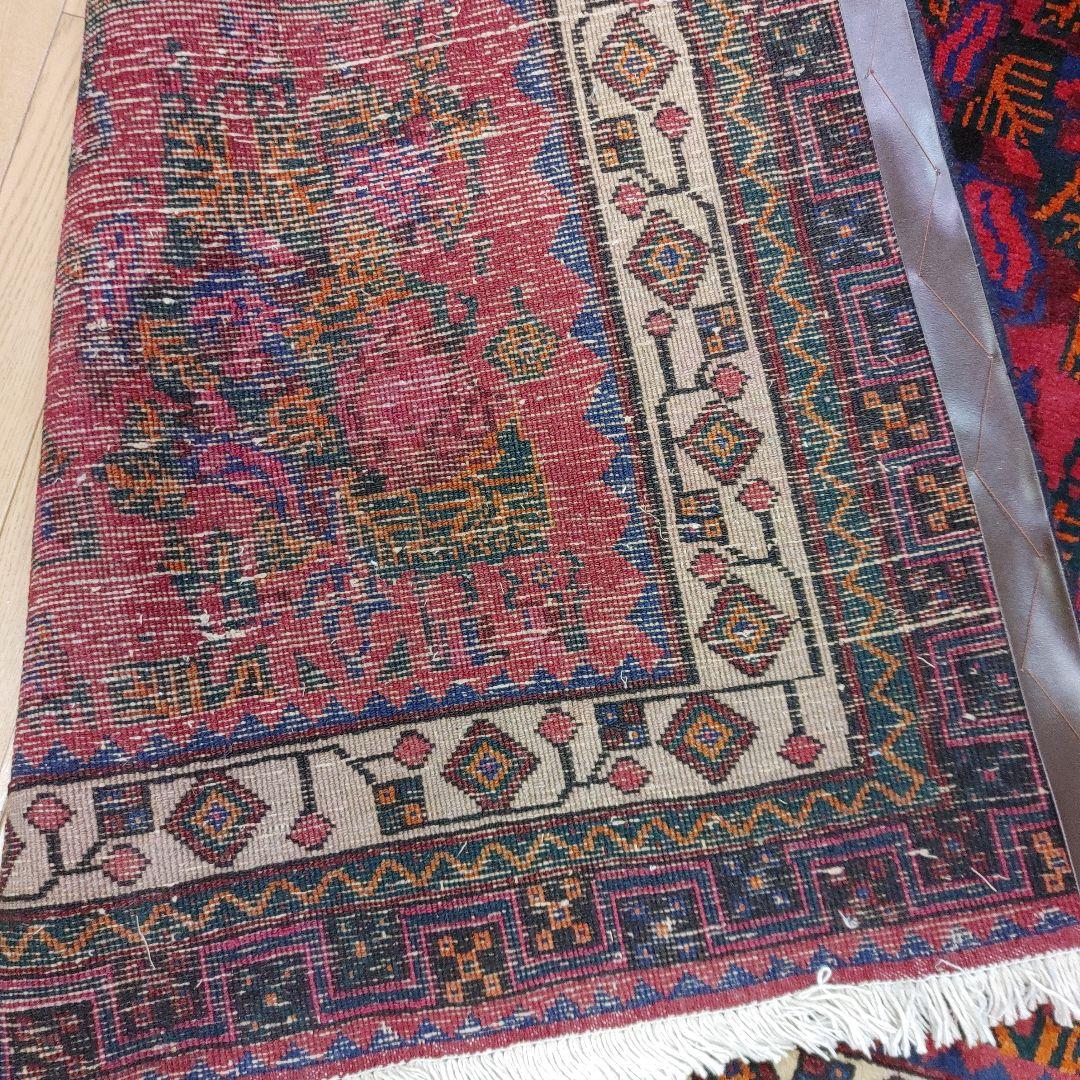 Sale ペルシャ絨毯 手織り 草木染 スィールジャーン産 345x200cm