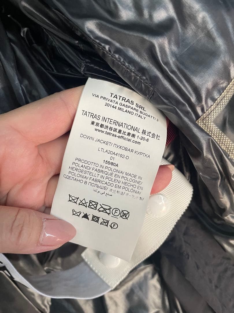 く*う様 TATRAS美品/CALIMA/ダウンジャケット/ブラック