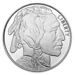 1オンス アメリカ シルバー バッファロー ラウンド 9.9999 silver