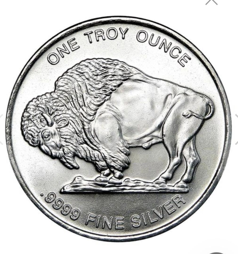 1オンス アメリカ シルバー バッファロー ラウンド 9.9999 silver