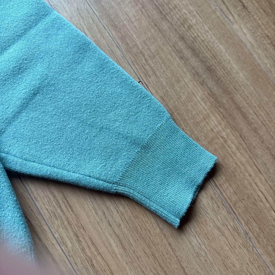 CABaN ミントグリーン コットンカシミヤ　クルーネックプルオーバー　S