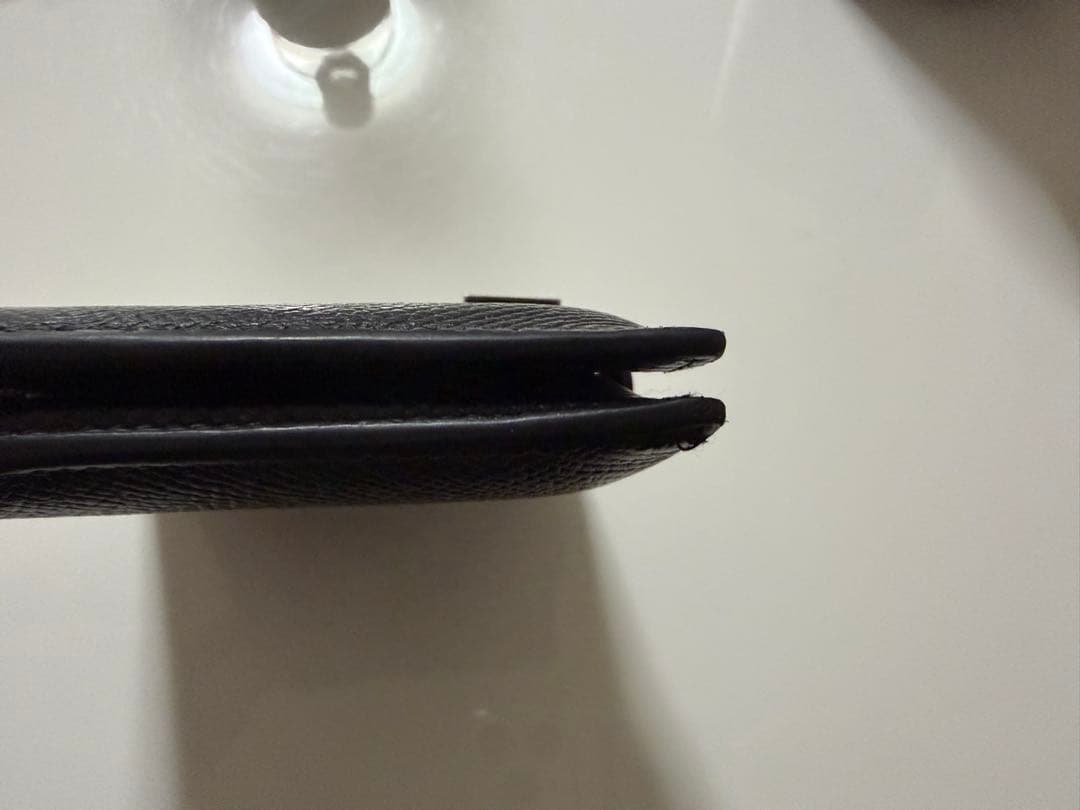 HERMES 二つ折り財布 黒 レザー