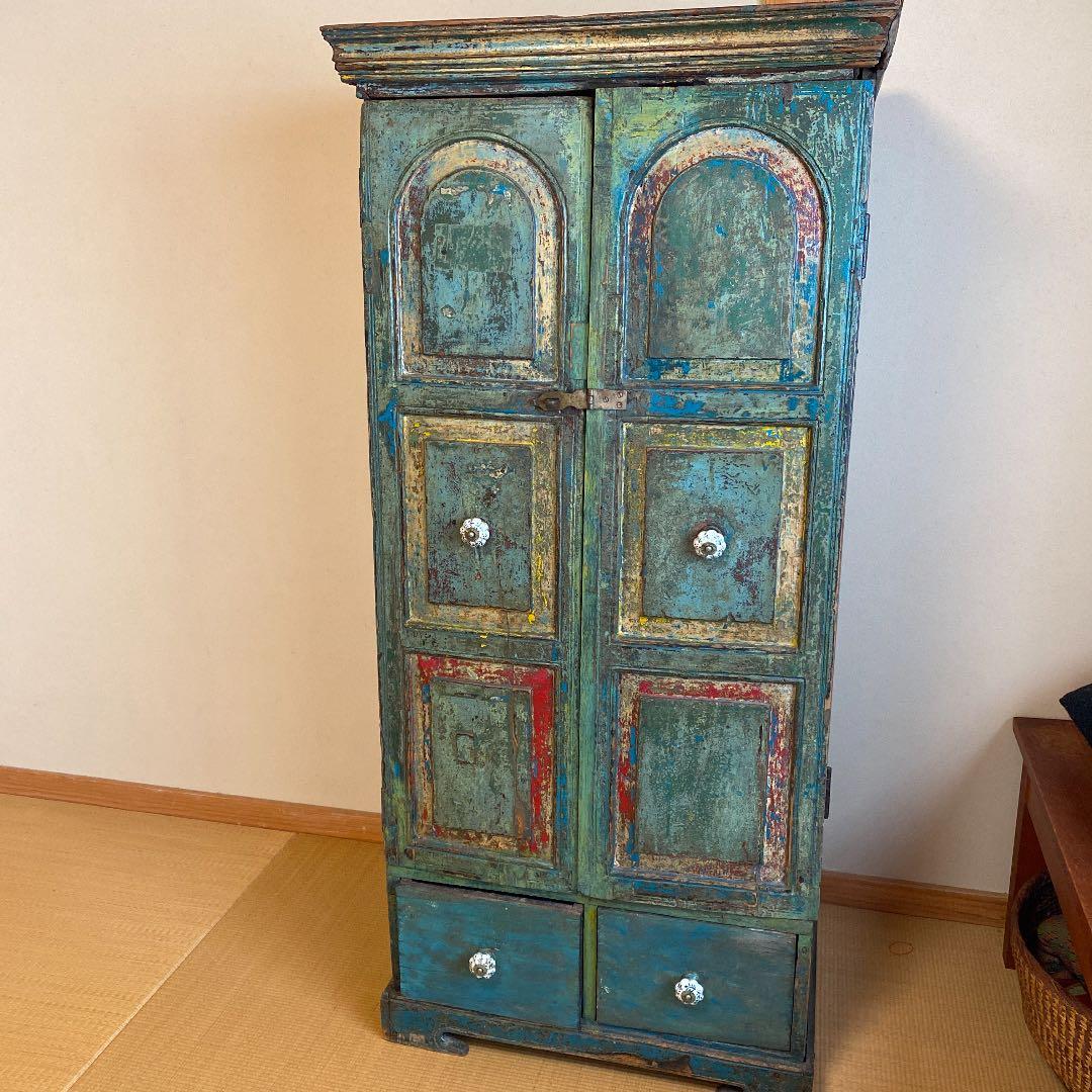 yuki様　アンティーク　観音開き　棚　希少品