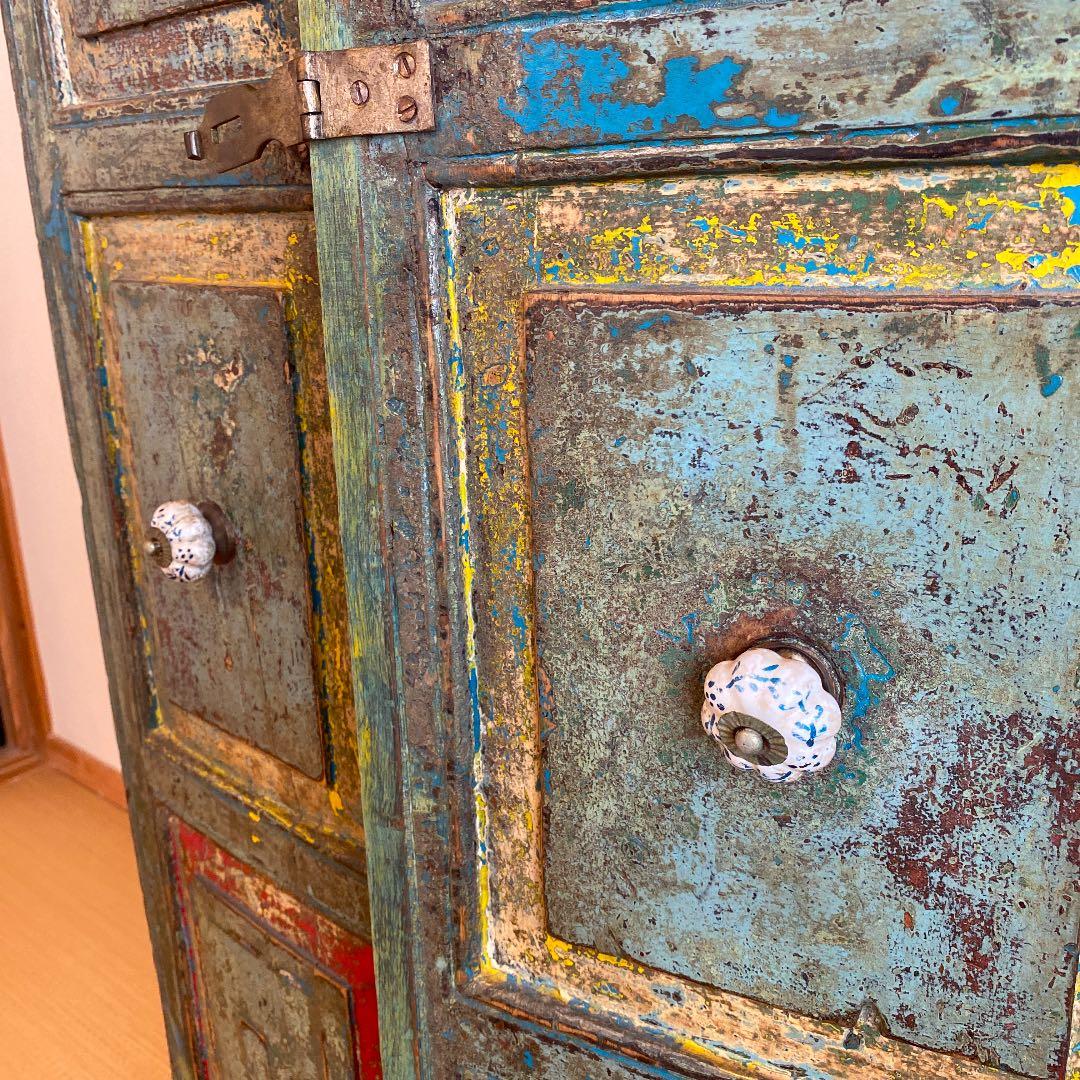 yuki様　アンティーク　観音開き　棚　希少品