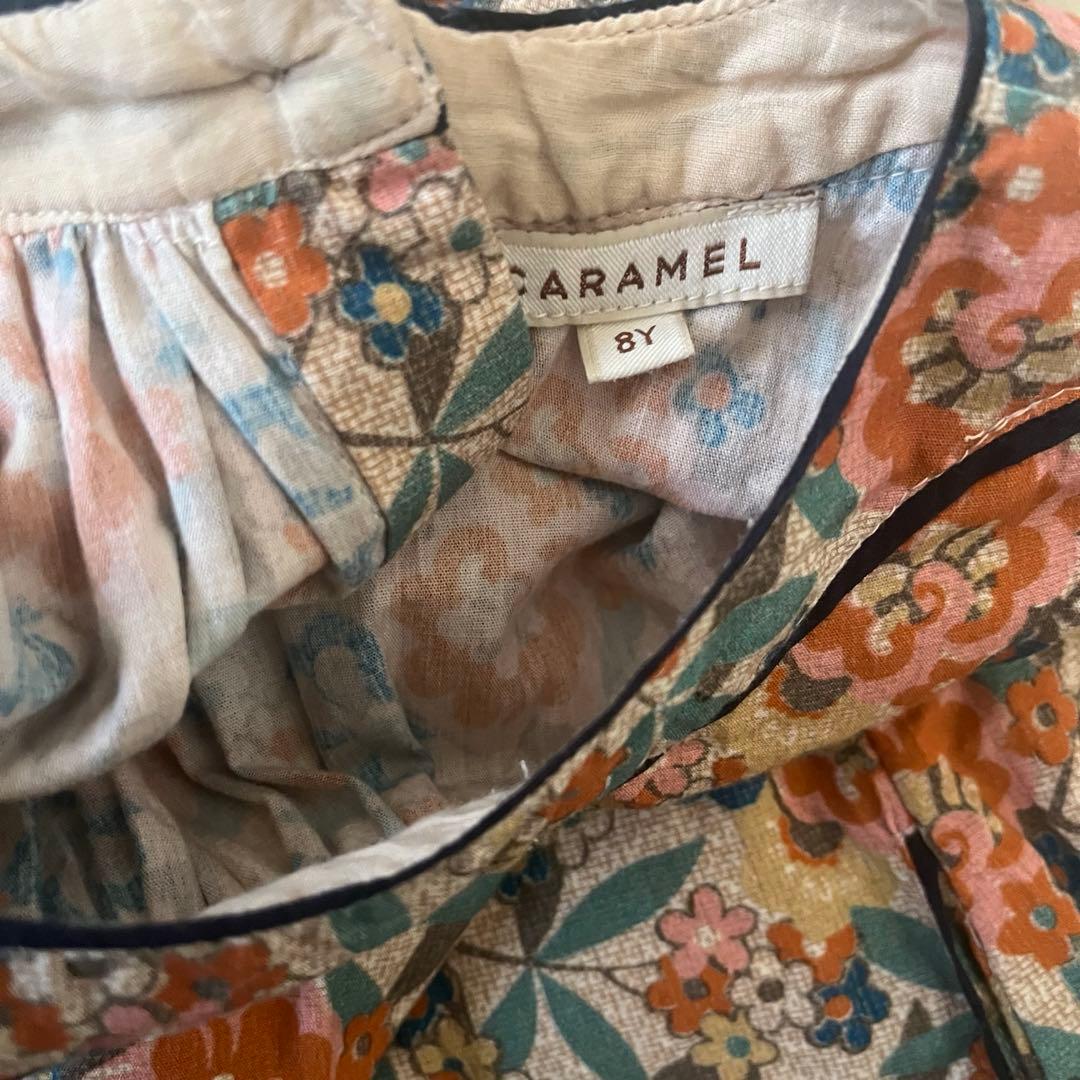 ⭐︎希少⭐︎CARAMEL VINTAGEFLORAL PRINT DRESS 8A