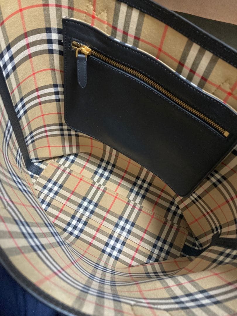 ★美品★希少バーバリー グラフィティプリント トートバッグ オールレザー