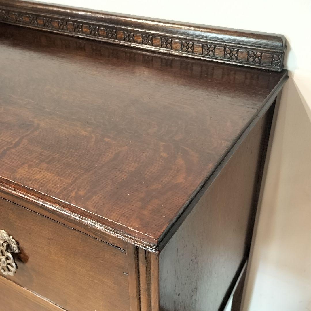 M♦イギリス製　アンティークファニチャー2段チェスト