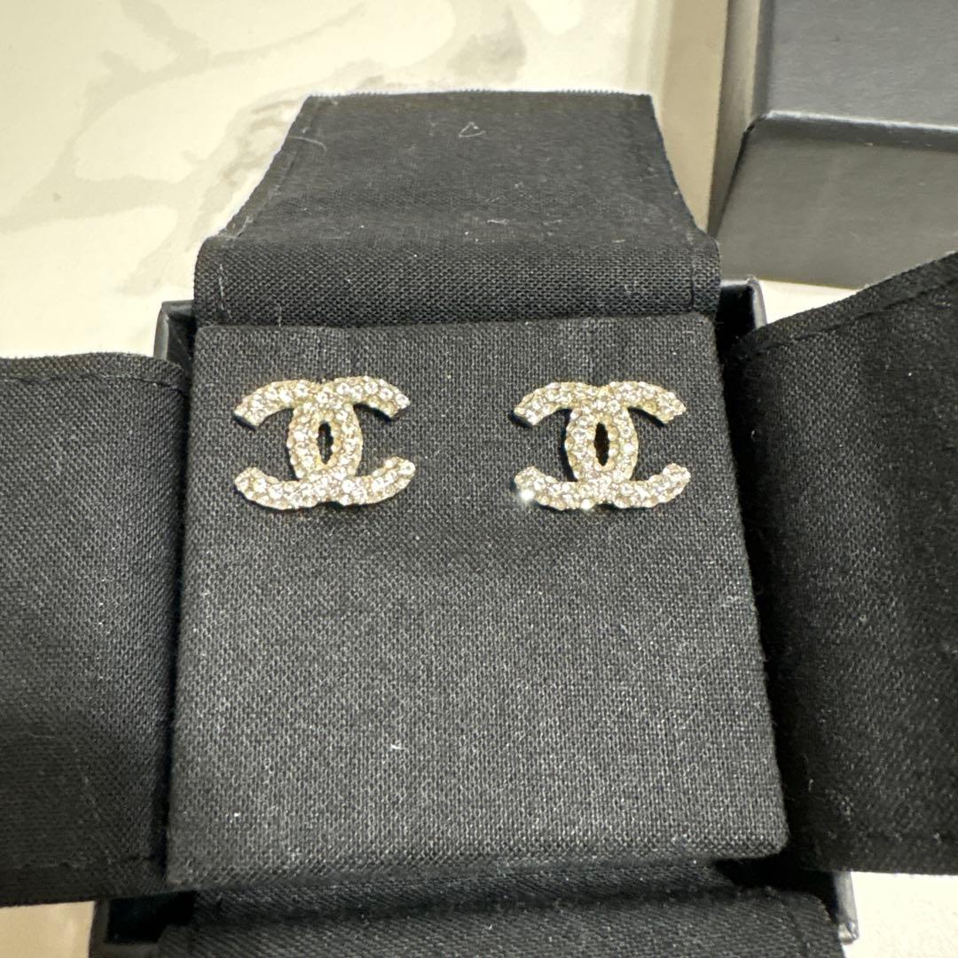 極美品CHANEL シャネル クラシック ダブルC ピアス