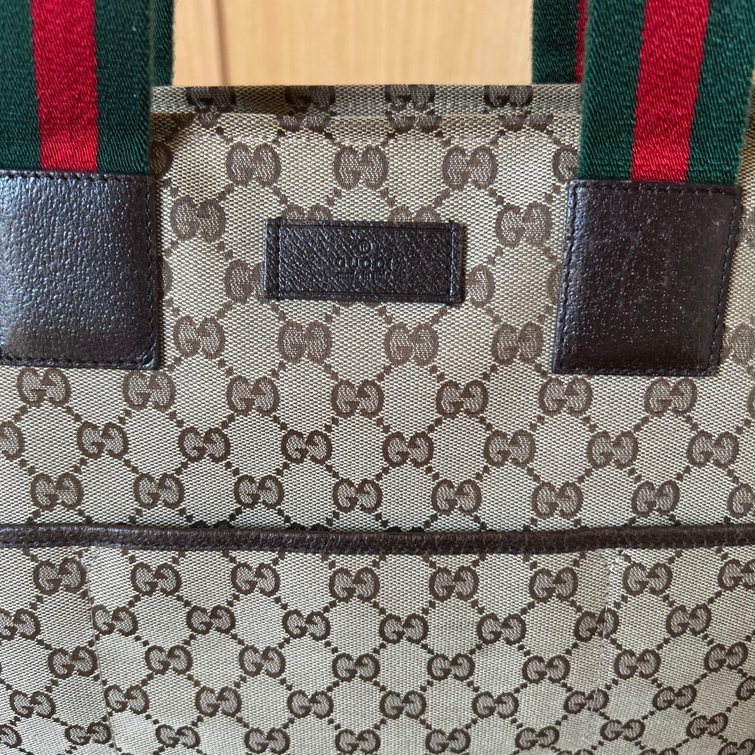 Gucci GGキャンバス　トートバッグ　マザーズバッグ