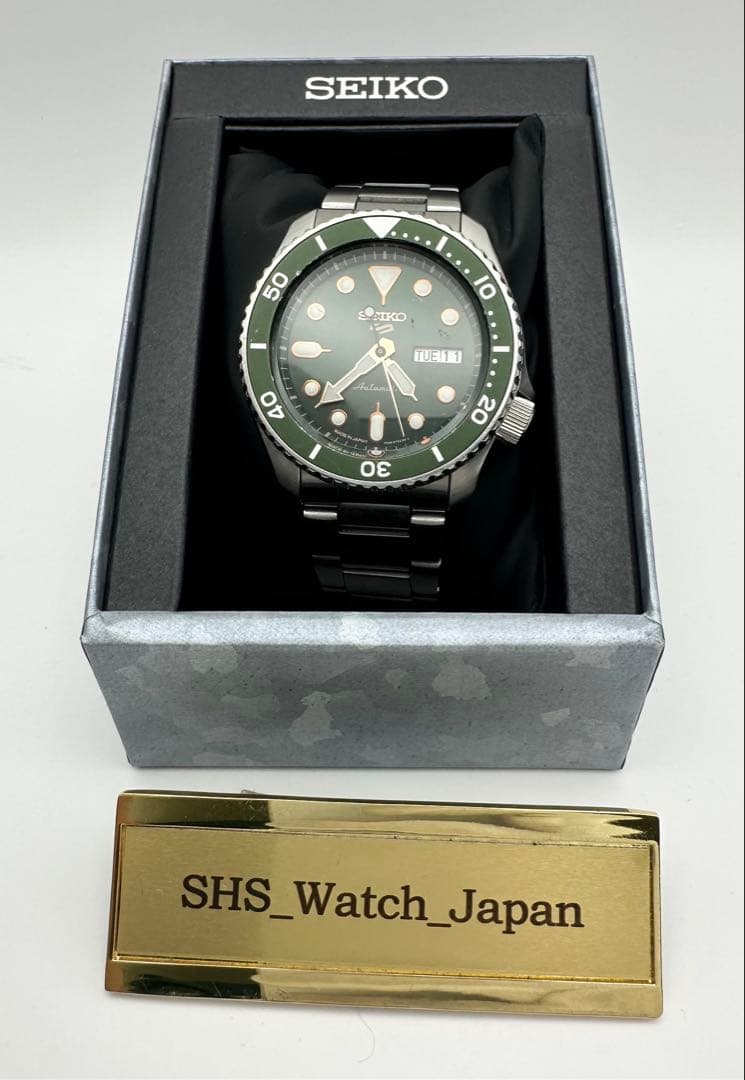 SEIKO 5 スポーツ セイコー 4R36-07G0 自動巻き グリーン
