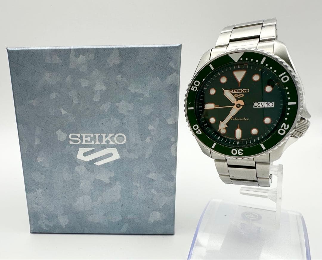 SEIKO 5 スポーツ セイコー 4R36-07G0 自動巻き グリーン