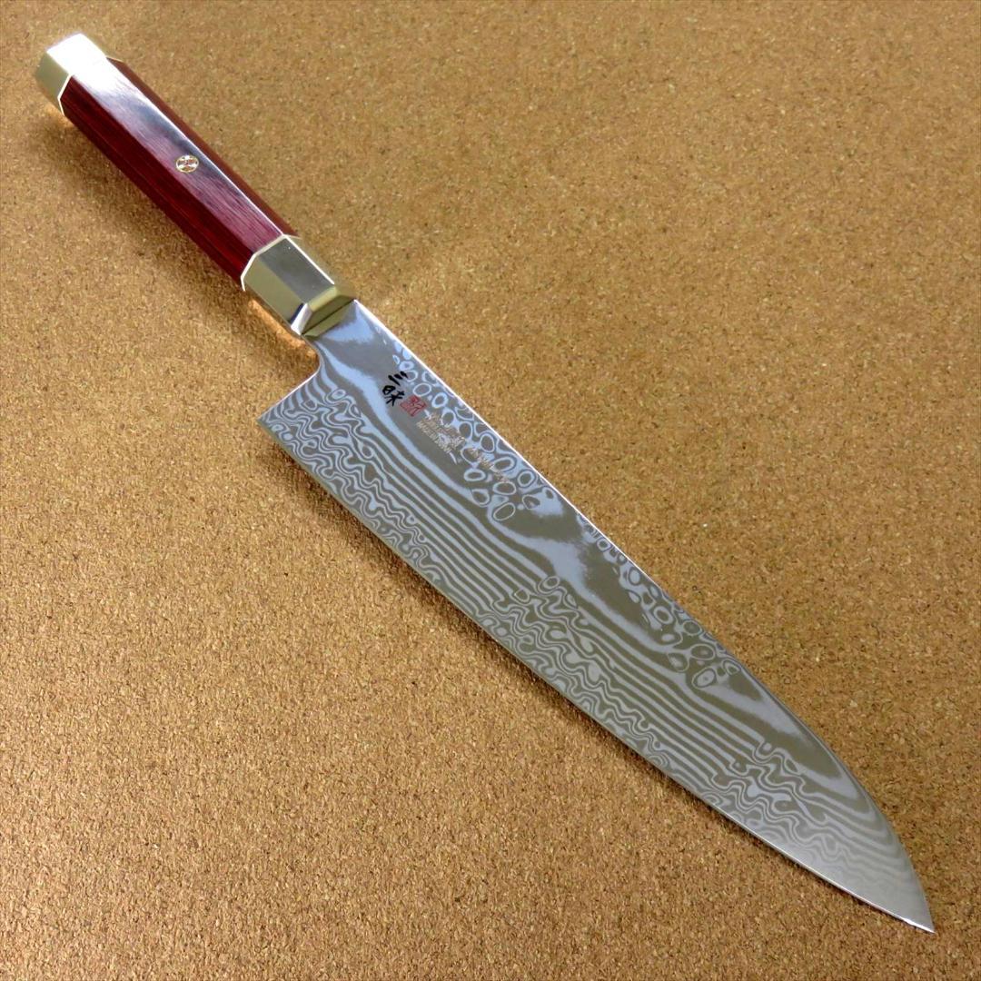 関の刃物 牛刀 210mm 三昧 荒波 コアレス鋼 野菜 肉切 両刃万能洋包丁