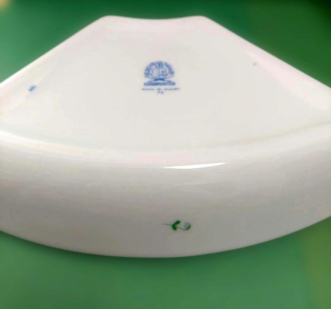 【ヘレンド】アポニーグリーン　台形　鉢　皿　5枚