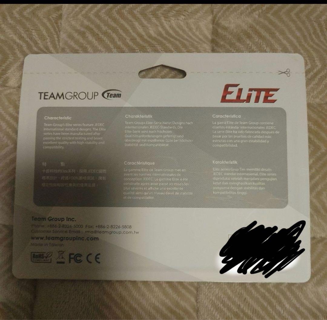 【新品】TEAM GROUP ELITE 32gb ddr4 3200mhz