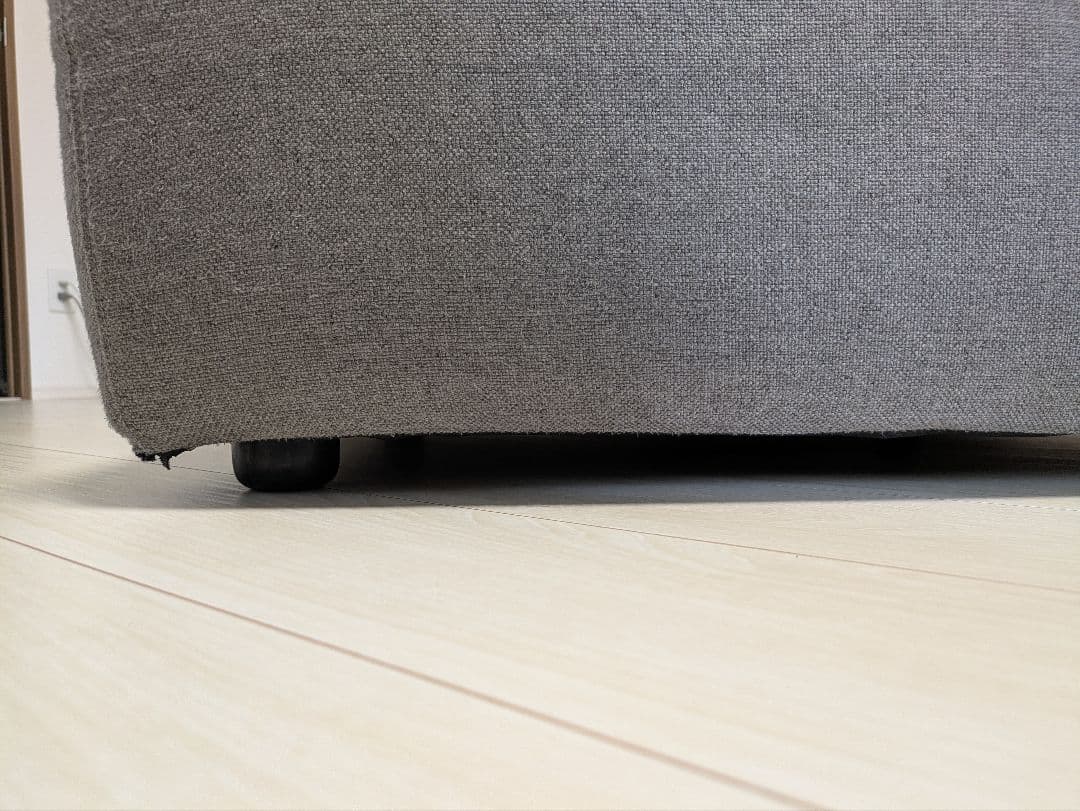 グレー ファブリック アームチェア　ソファ